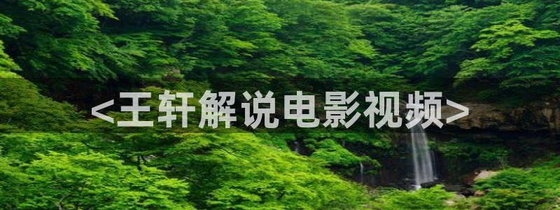 搜播神马影院：<王轩解说电影视频>